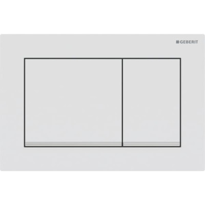 Змивна клавіша Geberit Omega20 для подвійного змиву Square білий матовий/глянсовий хром 115.080.JT.1 Змивна клавіша Geberit Omega20 для подвійного змиву Square білий матовий/глянсовий хром 115.080.JT.1