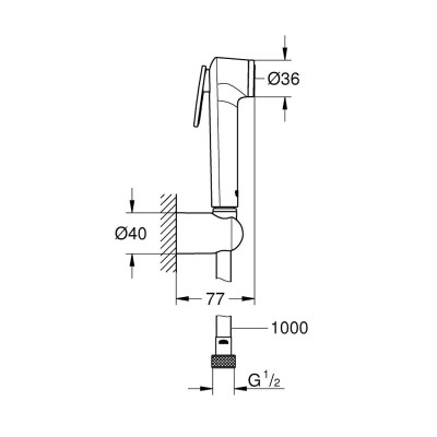 Душевой набор Grohe Tempesta-F Trigger Spray 30 с 1 режимом струи (26352000) Душевой набор Grohe Tempesta-F Trigger Spray 30 с 1 режимом струи (26352000)