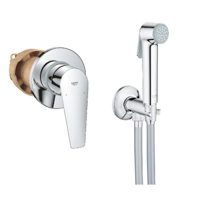 Комплект Grohe BauEdge 2 в 1 для туалета (гигиенический душ со смесителем скрытого монтажа) (UA28343001) Комплект Grohe BauEdge 2 в 1 для туалета (гигиенический душ со смесителем скрытого монтажа) (UA28343001)