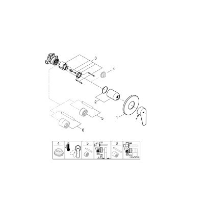 Комплект Grohe BauEdge 2 в 1 для туалета (гигиенический душ со смесителем скрытого монтажа) (UA28343001) Комплект Grohe BauEdge 2 в 1 для туалета (гигиенический душ со смесителем скрытого монтажа) (UA28343001)