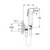 Комплект Grohe BauEdge 2 в 1 для туалета (гигиенический душ со смесителем скрытого монтажа) (UA28343001) Комплект Grohe BauEdge 2 в 1 для туалета (гигиенический душ со смесителем скрытого монтажа) (UA28343001)