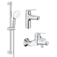 Комплект змішувачів Grohe Euroeco New 3 в 1 для ванної (UA123226M0) Комплект змішувачів Grohe Euroeco New 3 в 1 для ванної (UA123226M0)
