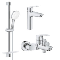 Комплект змішувачів Grohe Eurosmart 3 в 1 для ванної (UA123246M3)