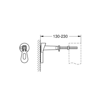 Дистанционное крепление инсталляции Grohe Rapid SL (3855800M) Дистанционное крепление инсталляции Grohe Rapid SL (3855800M)