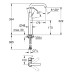 Змішувач одноважільний Grohe Essence для раковини XL-Size (24170001)