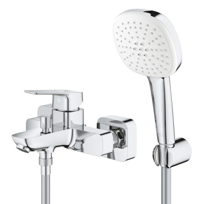 Смеситель однорычажный Grohe Cubeo для ванны (1018140000) Смеситель однорычажный Grohe Cubeo для ванны (1018140000)