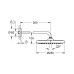 Набор Grohe Tempesta 250 380 мм верхнего душа, 1 режим струи (266682430)