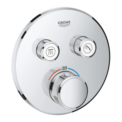 Термостат скрытого монтажа Grohe Grohtherm SmartControl с двумя кнопками управления (29119000) Термостат скрытого монтажа Grohe Grohtherm SmartControl с двумя кнопками управления (29119000)