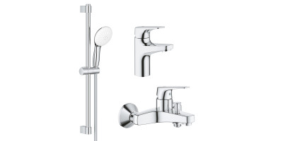 Комплект змішувачів Grohe BauFlow 3 в 1 для ванної (UA121624S1) Комплект змішувачів Grohe BauFlow 3 в 1 для ванної (UA121624S1)