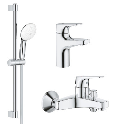 Комплект смесителей Grohe BauFlow 3 в 1 для ванной (UA121624S1) Комплект смесителей Grohe BauFlow 3 в 1 для ванной (UA121624S1)