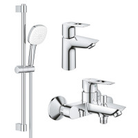 Комплект смесителей Grohe BauLoop New 3 в 1 для ванной (UA123214S1) Комплект смесителей Grohe BauLoop New 3 в 1 для ванной (UA123214S1)