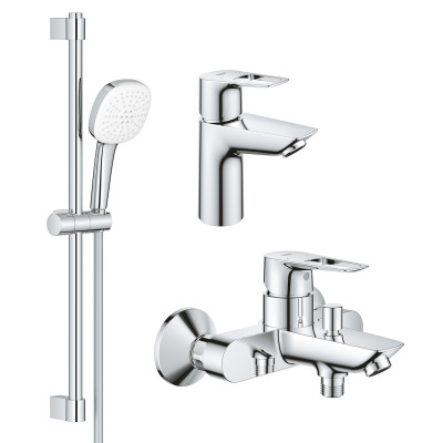 Комплект смесителей Grohe BauLoop New 3 в 1 для ванной (UA123214S1) Комплект смесителей Grohe BauLoop New 3 в 1 для ванной (UA123214S1)