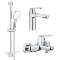 Комплект змішувачів Grohe Eurosmart Cosmopolitan 3 в 1 для ванної (UA126112M3) Комплект змішувачів Grohe Eurosmart Cosmopolitan 3 в 1 для ванної (UA126112M3)