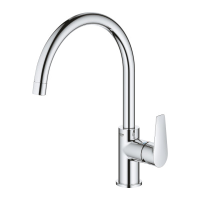 Смеситель однорычажный Grohe BauEdge New для кухни (31233001) Смеситель однорычажный Grohe BauEdge New для кухни (31233001)
