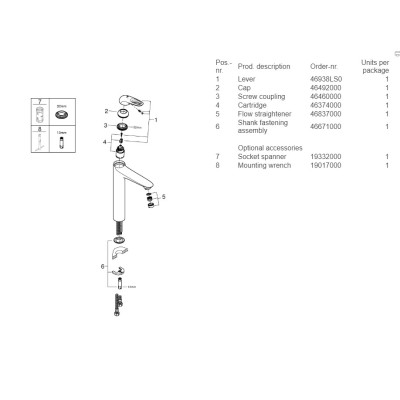 Смеситель однорычажный Grohe Eurostyle для раковины XL-Size (23570LS3) Смеситель однорычажный Grohe Eurostyle для раковины XL-Size (23570LS3)