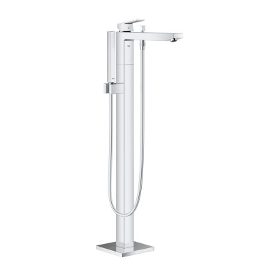 Смеситель однорычажный Grohe Eurocube для ванны напольный монтаж (23672001) Смеситель однорычажный Grohe Eurocube для ванны напольный монтаж (23672001)