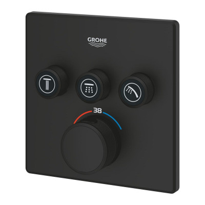 Термостат скрытого монтажа Grohe Grohtherm SmartControl с 3 кнопками управления (102167KF00)