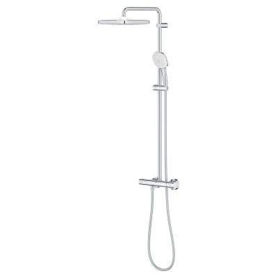 Душевая система Grohe Tempesta System 250 Cube с термостатом для настенного монтажа (26689001) Душевая система Grohe Tempesta System 250 Cube с термостатом для настенного монтажа (26689001)