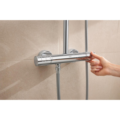 Душевая система Grohe Tempesta System 250 Cube с термостатом для настенного монтажа (26689001) Душевая система Grohe Tempesta System 250 Cube с термостатом для настенного монтажа (26689001)