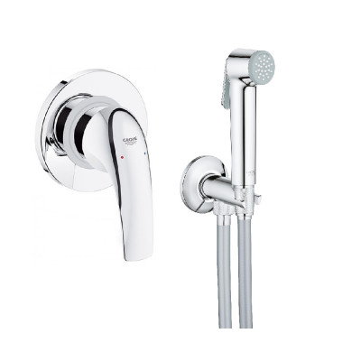Комплект Grohe BauCurve 2 в 1 для туалета (гигиенический душ со смесителем скрытого монтажа) (UA12104400) Комплект Grohe BauCurve 2 в 1 для туалета (гигиенический душ со смесителем скрытого монтажа) (UA12104400)
