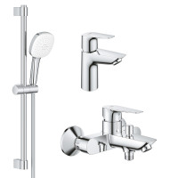 Комплект смесителей Grohe BauEdge New 3 в 1 для ванной (UA123365S1) Комплект смесителей Grohe BauEdge New 3 в 1 для ванной (UA123365S1)