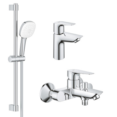 Комплект смесителей Grohe BauEdge New 3 в 1 для ванной (UA123365S1) Комплект смесителей Grohe BauEdge New 3 в 1 для ванной (UA123365S1)