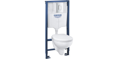 Комплект Grohe SOLIDO 5-в-1 Унитаз + инсталляция Rapid SL c клавишей Arena Cosmopolitan (39418000) Комплект Grohe SOLIDO 5-в-1 Унитаз + инсталляция Rapid SL c клавишей Arena Cosmopolitan (39418000)