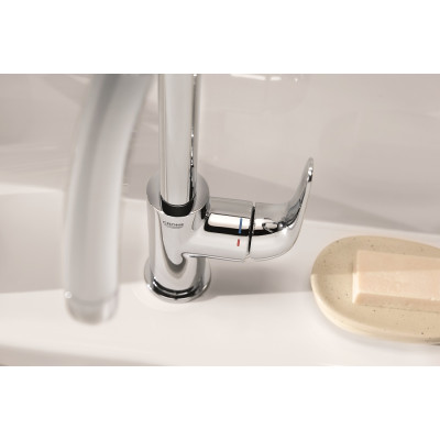 Смеситель однорычажный Grohe Euroeco для раковины L-Size (24272001) Смеситель однорычажный Grohe Euroeco для раковины L-Size (24272001)