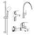 Комплект змішувачів Grohe BauCurve 4 в 1 для ванної (UA122218K1)