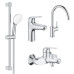 Комплект смесителей Grohe Euroeco New 4 в 1 для ванной и кухни (UA123242MK)