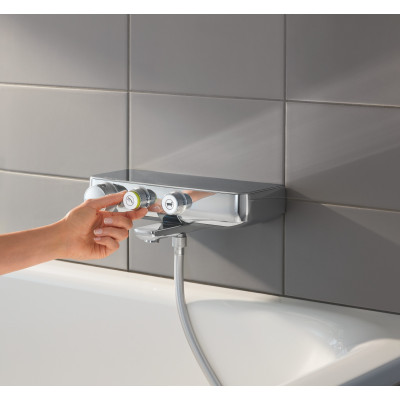 Термостатический смеситель Grohe Grohtherm SmartControl для ванны, настенный монтаж (34718000)