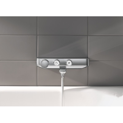 Термостатический смеситель Grohe Grohtherm SmartControl для ванны, настенный монтаж (34718000)