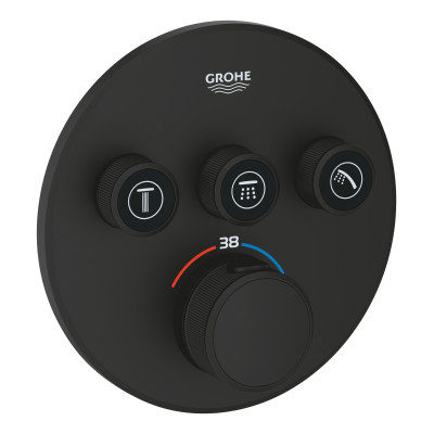 Термостат для встраиваемого монтажа Grohe Grohtherm SmartControl на 3 выхода (29508KF0) Термостат для встраиваемого монтажа Grohe Grohtherm SmartControl на 3 выхода (29508KF0)