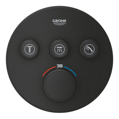 Термостат для встраиваемого монтажа Grohe Grohtherm SmartControl на 3 выхода (29508KF0) Термостат для встраиваемого монтажа Grohe Grohtherm SmartControl на 3 выхода (29508KF0)