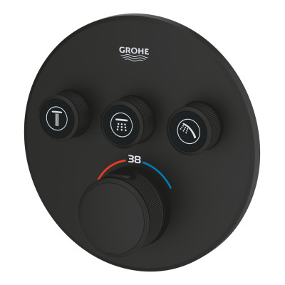 Термостат для встраиваемого монтажа Grohe Grohtherm SmartControl на 3 выхода (29508KF0) Термостат для встраиваемого монтажа Grohe Grohtherm SmartControl на 3 выхода (29508KF0)