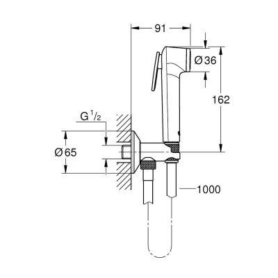 Душевой набор Grohe Tempesta-F Trigger Spray 30 с угловым вентилем, 1 вид струи (26358000) Душевой набор Grohe Tempesta-F Trigger Spray 30 с угловым вентилем, 1 вид струи (26358000)