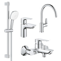 Комплект змішувачів Grohe BauEdge New 4 в 1 для ванної (UA123218K1)