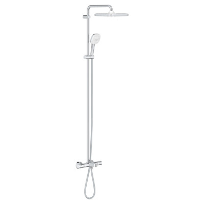 Душевая система Grohe Tempesta System 250 Cube настенного монтажа с термостатом для ванны (26691001) Душевая система Grohe Tempesta System 250 Cube настенного монтажа с термостатом для ванны (26691001)