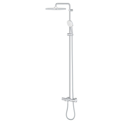 Душевая система Grohe Tempesta System 250 Cube настенного монтажа с термостатом для ванны (26691001) Душевая система Grohe Tempesta System 250 Cube настенного монтажа с термостатом для ванны (26691001)