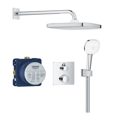 Скрытая душевая система Grohe Grohtherm с Tempesta 250 Cube (34871000) Скрытая душевая система Grohe Grohtherm с Tempesta 250 Cube (34871000)