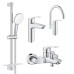 Комплект смесителей Grohe Eurosmart 4 в 1 для ванной и кухни (UA123248M3)