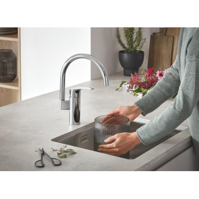 Комплект смесителей Grohe Eurosmart 4 в 1 для ванной и кухни (UA123248M3)