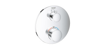 Термостат для душа Grohe Grohtherm с переключателем на 2 положения верхний/ручной душ (24076000) Термостат для душа Grohe Grohtherm с переключателем на 2 положения верхний/ручной душ (24076000)