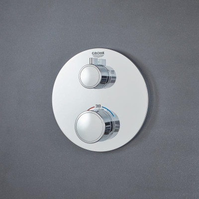 Термостат для душа Grohe Grohtherm с переключателем на 2 положения верхний/ручной душ (24076000) Термостат для душа Grohe Grohtherm с переключателем на 2 положения верхний/ручной душ (24076000)