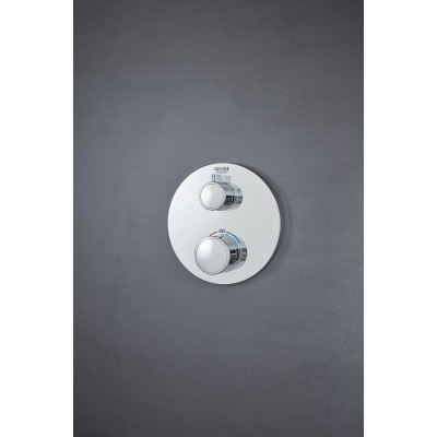 Термостат для душа Grohe Grohtherm с переключателем на 2 положения верхний/ручной душ (24076000) Термостат для душа Grohe Grohtherm с переключателем на 2 положения верхний/ручной душ (24076000)