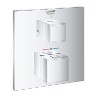 Термостат для душу Grohe Grohtherm Cube з перемикачем на 2 положення (24154000)