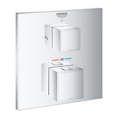 Термостат для душа Grohe Grohtherm Cube с переключателем на 2 положения (24154000) Термостат для душа Grohe Grohtherm Cube с переключателем на 2 положения (24154000)