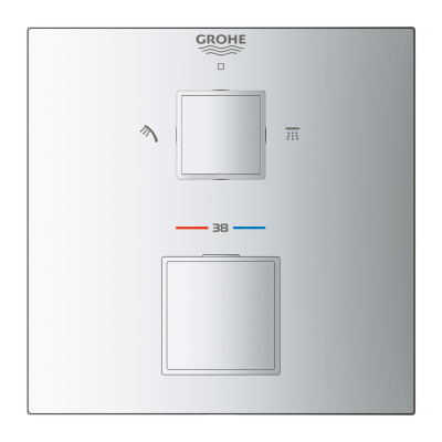 Термостат для душа Grohe Grohtherm Cube с переключателем на 2 положения (24154000)