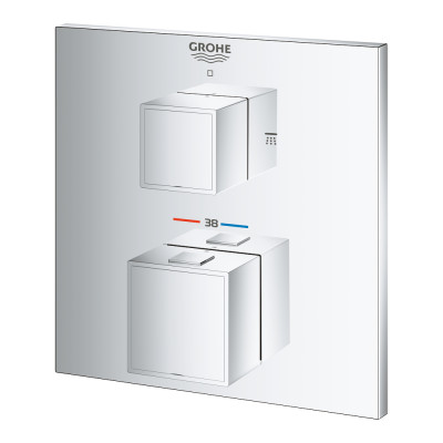 Термостат для душа Grohe Grohtherm Cube с переключателем на 2 положения (24154000)