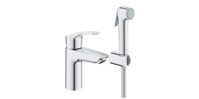 Змішувач одноважільний Grohe Eurosmart New Для раковини S-Size з гігієнічним душем (23124003) Змішувач одноважільний Grohe Eurosmart New Для раковини S-Size з гігієнічним душем (23124003)